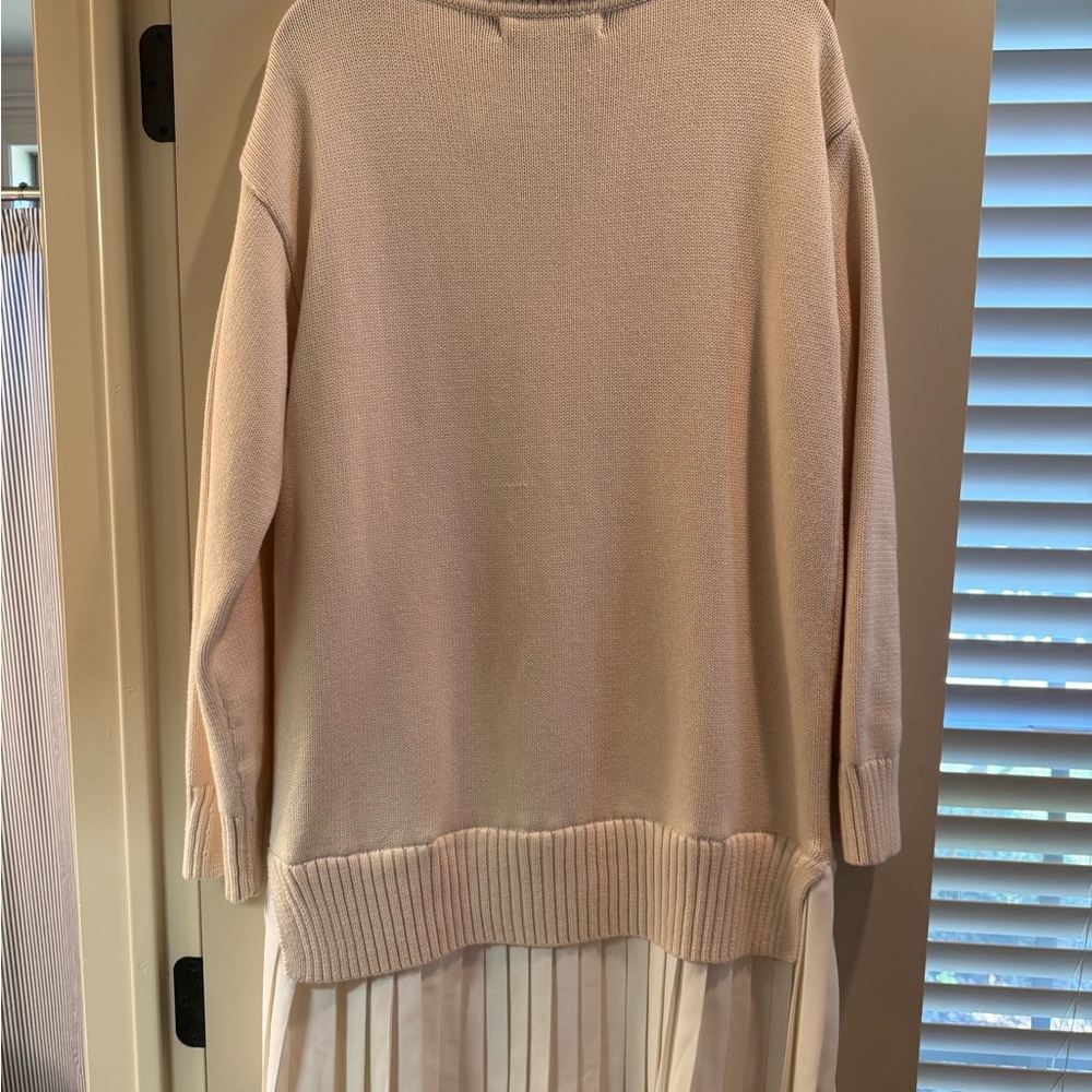 English Factory Cream V-Neck Sweater Dress M 35” length - Picture 6 of 7